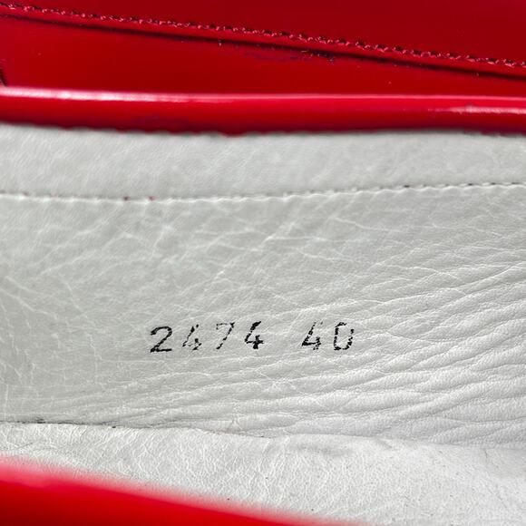 Wannabe Patrick Cox Red Patent Leather Slip-On Casual Loafer Shoes Women Size 40 - Picture 8 of 11